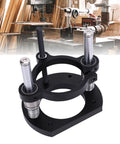 Aluminum Router Lift Base With Two Jaw Clamping Manual Lifting System And Crank Handle For 64-66mm trimming