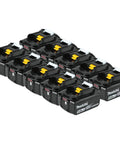 10-pack 18V LXT 5.0Ah Lithium Ion Battery Pack with LED Charge Indicator, 65% more runtime, charges in 45 mins for Star Protection tools