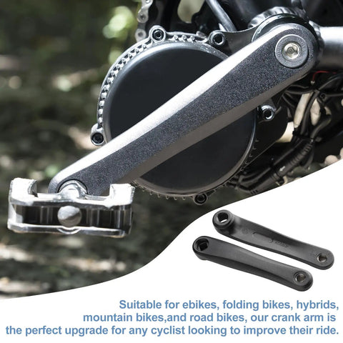 Aluminum Alloy Crank Arm Set 170mm 2 Pack For Bafang BBS Mid Drive Motors BBS01 BBS02 BBSHD on electric bike