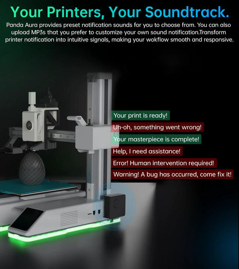 Heavy Duty Led Status Display For Bambu Lab A1 Mini 3D Printer Dynamic Color Lighting With Instant Print Tracking And Clean Plug And Play Install Make Your Printer Glow Up Smooth Moves Guaranteed