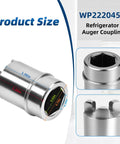 Fridge Ice Maker Coupling Replacement Part For Common Refrigerator Models No Brainer Install Durable Water Line Connector Fits 7GS2SHAXMS00 ED2LHAXMB10 920920 8206688 2198627 AP6006687 PS11739763, stainless steel