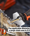 18Pcs Titanium Plated Chainsaw Sharpening Bits Set For Chainsaw Chains Includes 3/16 Inch X6, drill sharpening chainsaw blade.