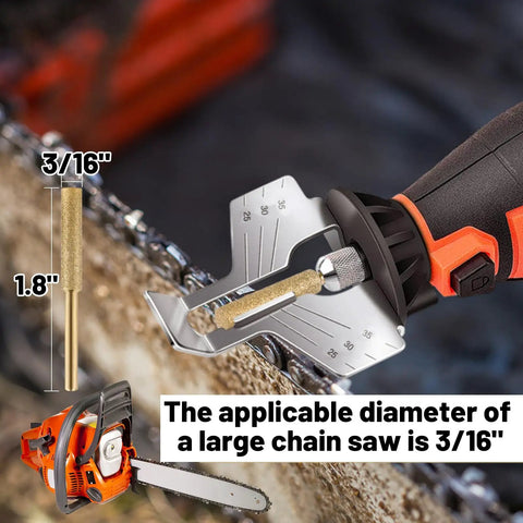 24 Pack Titanium Plated Chainsaw Sharpener Drill Bits for 3/16" chain diameter, 1.8" length for precise sharpening.