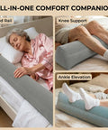 Secure Non Shift Inflatable Bed Rail For Seniors With Universal Fit from Twin to King for safer sleep
