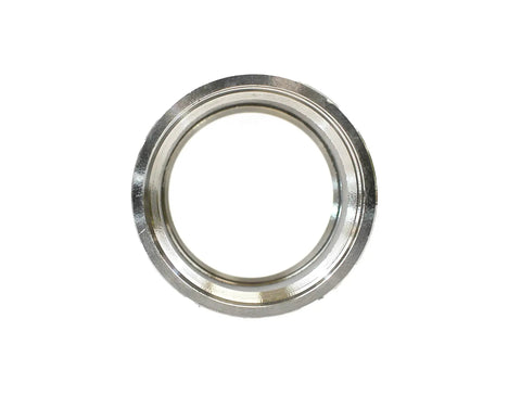 Top Shelf 304 Stainless Steel Coupling 5 Pack Featuring Grippy Npt Female Threads view of connector interior 1.5 inch diameter