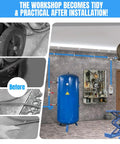 All In One Complete Three Quarter Inch Shop Air Line Kit With 200 Foot HDPE Tubing And Aluminum Rapid Air System installation