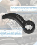 Pry Bar Wrench Adapter Head For One Half Inch Drive Crowbar Adapter Tool And Ratchet Attachment in auto repair setup.