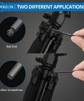 Ultra Durable 9 Piece Allen Wrench Set 1.5 To 10 Mm Hex Keys with ball end and screwdriver application
