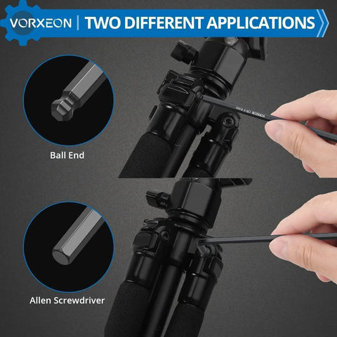 Ultra Durable 9 Piece Allen Wrench Set 1.5 To 10 Mm Hex Keys with ball end and screwdriver application