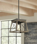 Coastal 1-Light Mini Pendant in Antique Bronze for Rustic Farmhouse Vibe, Ideal Hallway, Kitchen or Living Area Lighting, Adds Cozy Beachy Charm, Warm Ambience and Modern Yet Vintage Finish.