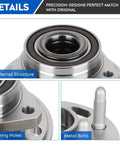 Front Wheel Bearing Hub Assembly 5 Lug With ABS 1 Piece Replacement For Allure Lacrosse Regal Malibu Impala close-up details