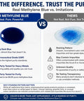 2 Percent Methylene Blue Solution in Glass Dropper Bottle for Lab And Medical Use, Ultra Concentration With Fewer Drops For Fast Colorizing Reactions, Sterile Glass Bottle USA Made 100ml comparison chart