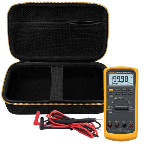 Hard Carrying Case For Fluke Digital Multimeters Like 87V 88V Fifteen B Plus Seventeen B Plus And More with multimeter inside