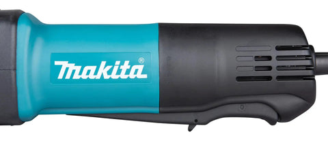 Knockout Performance One Quarter Inch Paddle Switch Die Grinder slick blue casing with sleek black handle and ventilation holes.