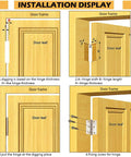 Installation display of 18 Pack Folding Door Hinges 2 By 3 Inch Stainless Steel Square Butt Hinges For Home Furniture Closet Doors