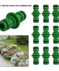 10-pack Double Male Hose Connector Quick Connect Set Durable Plastic Garden Hose Adapters With Rubber O Ring visible