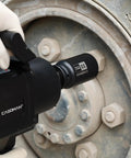 Three Quarter Inch Drive 33 Millimeter Axle Nut Impact Socket Six Point Deep Impact Socket in use on wheel hub