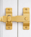 Gold Stainless Steel Barn Door Latch For Gate Bi Fold Sliding Door Lock Antique Cabinet And Closet Latches Heavy Duty