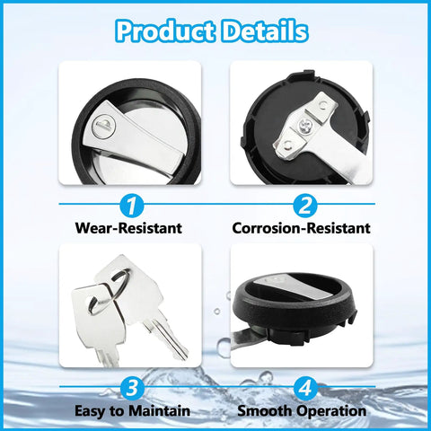 Round Cam Lock Security Lock Black For Electric Control Panels And Electrical Enclosures Tough As Nails Zinc Alloy Build focus on durability and keys