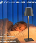 Child sleeping by Two Pack LED Cordless Table Lamps With Rechargeable 5500mAh Battery, Battery Powered Desk Lights