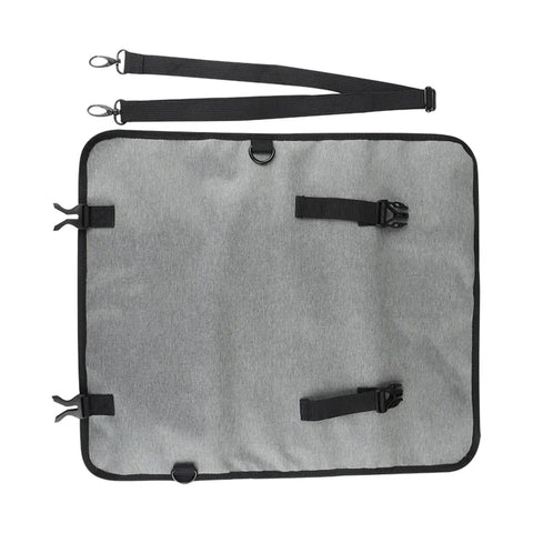 Open view of Large Capacity Chef Knife Roll Bag With Compartments For Camping Picnics And Hiking Heavy Duty Knife Roll Case.