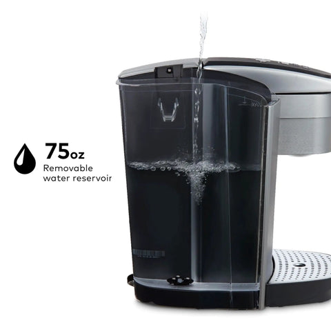 All In One Single Serve Coffee Maker With Strong Brew Power And Temperature Control, Iced Coffee Ready, 75oz water reservoir