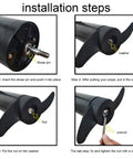 Installation steps for Electric Outboard Propeller Nut Kit For Quick Propeller Replacement And Pin Repair, showing tool use.
