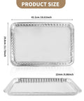 24 Pack Aluminum Disposable Cookie Sheets 16 By 11 Inch For Baking And Roasting Grilling Pans Nonstick Oven Safe Tray sizes