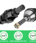 Close-up of Beefy Front CV Axle Set For Polaris Sportsman 400 500 600 700 4x4 ATV Replacement Half Shaft 4340 Chromoly