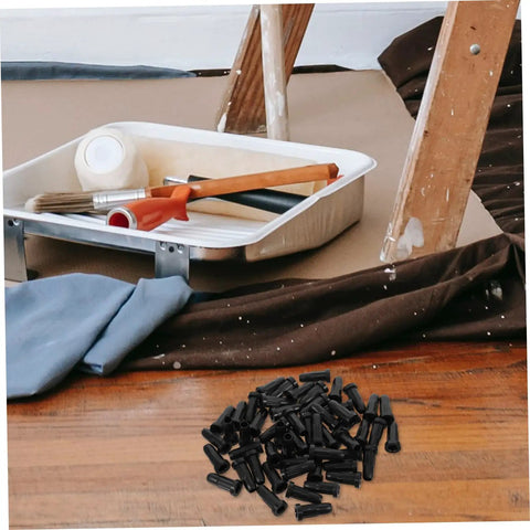 40 pcs executive chair caster wheel sleeves durable nylon rubber covers for noise reduction and vibration control on floor