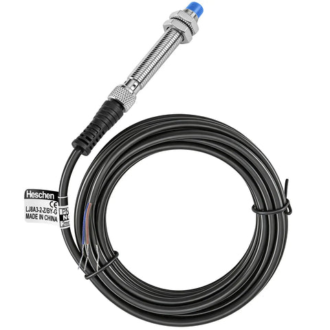 Inductive Proximity Sensor Switch M8 2Mm Detect Distance 10-30V DC 200mA PNP Normally Open 3-Wire 8Mm Mount cable view