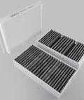 Cabin Air Filter Set For Mercedes ML GLE GLS GL Class 2012 To 2019 2 Pack Replacement Filters showing interior and dust filter