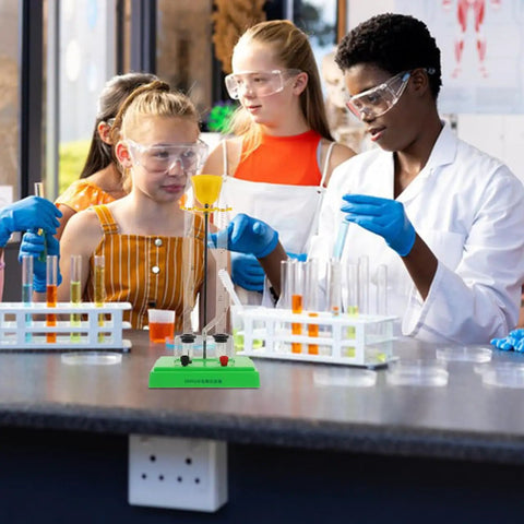 Students using Water Electrolysis Lab Kit For Oxygen Production, Educational Electrolysis Apparatus For Chemistry And Physics Class
