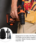 Rock Solid Carbon Steel Pneumatic Rivet Nut Head Assembly Air Riveter Pull Setter Tool Kit For Pro Mechanics And DIY Hustlers Ready To Crush The Job, M5 drill head