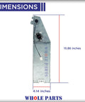 Upgraded Dryer Heating Element Assembly 00436460 Replacement showing dimensions 15.86x4.14 inches for select dryers