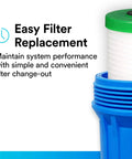Large Sump Drop In Filter Cartridge For Your Home Whole House Housings 4.5 Inch By 20 Inch AP811 2 Sediment 25 Micron Plus Chlorine
