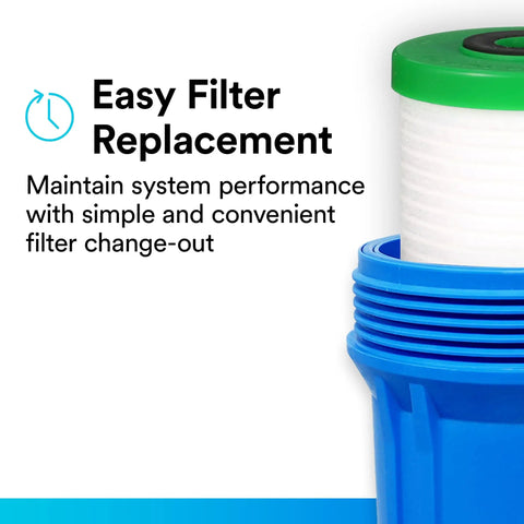 Large Sump Drop In Filter Cartridge For Your Home Whole House Housings 4.5 Inch By 20 Inch AP811 2 Sediment 25 Micron Plus Chlorine
