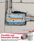 25 Piece Metal Cable Connectors For Three Eighth Inch Conduit Zinc Electrical Fittings for home improvement in brick installation