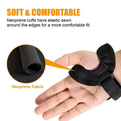 Hands Free Dive Light Wrist Mount Glove With Adjustable Velcro Strap And Neoprene Sleeve For A Secure Grip on a hand