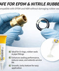 Heavy Duty 2 Oz Silicone Grease Lubricant For O Rings And Rubber Seals Waterproof Multi Purpose Plumbing Grease for dipping O-ring.