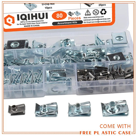 80 Piece Automotive U Clip Kit Delivering Rock Solid Galvanized Steel Fasteners For Flawless Car Door Trim Dash Panels And Motorcycle Fenders Hassle Free Swap Out