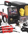 Six In One Plasma Cutter And Welder Combo With Dual Voltage 110V/220V, Pulse MIG And HF TIG, Stick, Flux Core And Cut, 2T/4T Modes