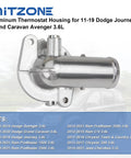 Beefed Up Aluminum Thermostat Housing Assembly Fits 2011-2021 Jeep, Dodge, RAM, Chrysler 3.6L And 3.2L V6 Engines product image