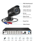 16 Channel Security Camera System With 4TB Drive, 16 1080P Indoor Outdoor Wired Cameras, AI Person And Vehicle Detection setup