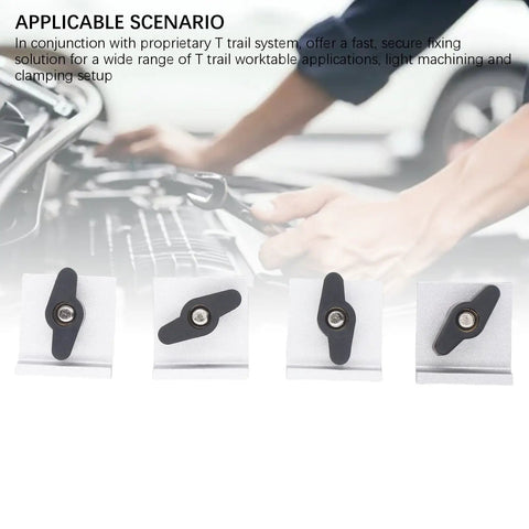 Heavy Duty T Track Stop Block With Knobs For Aluminum Alloy Systems in car work setup scene