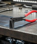 Folding Edge Pliers For Sheet Metal Bending, Heavy Duty High Carbon Steel, Wide Jaw, Ergonomic Handle on metal sheet