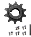 Ten Tooth Front Sprocket For Five Eighth Inch Bore Chain Fits 196cc 200cc 212cc Go Karts And Mini Bikes Like Coleman KT196 CK196 GK200 BK200