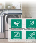 Image of Upgraded Dryer Venting Kit With Side Or Bottom Venting, No Fuss, Easy Install, highlighting efficient airflow and materials.