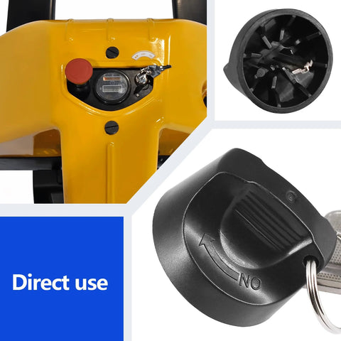 Ignition Keys For EP Electric Pallet Jacks Compatibility With E30 EZ30 EPT20-15ET JX1 JX2 Spare Key Set in ignition slot