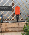 Adjustable Water Powered Fertilizer Injector For Drip Irrigation installed on water line, G3/4 male thread, garden use